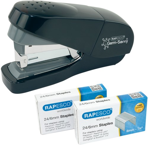 Nietmachine Rapesco Germ-Savvy zwart 1 Stuk