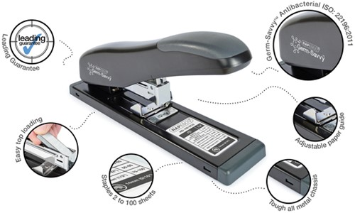 Nietmachine Rapesco Germ-Savvy HD-100 zwart 1 Stuk-4