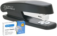 Nietmachine Rapesco Germ-Savvy Sting Ray zwart 1 Stuk-1