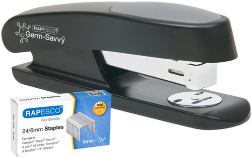 Nietmachine Rapesco Germ-Savvy Sting Ray zwart 1 Stuk-1