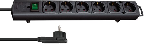 Stekkerdoos Brennenstuhl Comfort Plus 6vdig 2m zw 1 Stuk