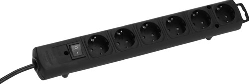 Stekkerdoos Brennenstuhl Comfort Plus 6vdig 2m zw 1 Stuk-1