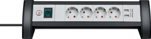 Stekkerdoos Brennenstuhl  Prem 4vdig 1.8m wt/gs 1 Stuk