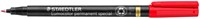 Viltstift Staedtler OHP Lumo F 319 perm special rd 10 Stuk