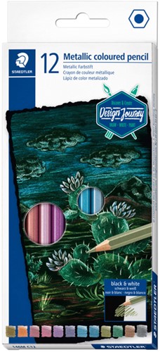 Kleurpotloden Staedtler metallic 12 stuks st 12 Stuk
