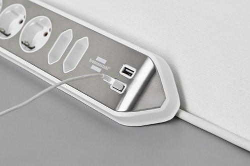 Stekkerdoos Brennenstuhl Estilo 6vdig USB 2m wt 1 Stuk-1
