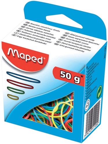 Elastiek Maped 50 gram assorti 50 Gram