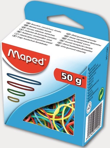 Elastiek Maped 50 gram assorti 50 Gram