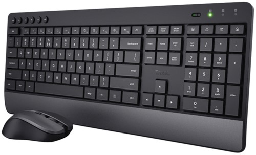 Toetsenbord Trezo Eco Comfort + muis zwart 1 Stuk