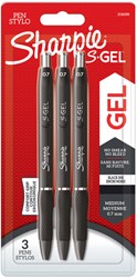 Gelschrijver Sharpie S-gel M 3st zwart 3 Stuk