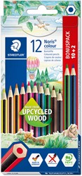 Kleurpotlood Staedtler Noris 185 set à 10+2 kl 12 Stuk