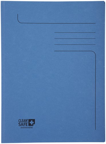 Dossiermap Exacompta CleanSafe 2kleppen blauw 5 Stuk