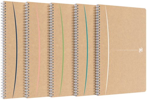 Spiraalblok Oxford Touareg A4 lijn 180pag ass 1 Stuk