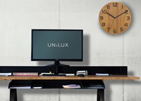 Wandklok Unilux Palma bamboe zwart 1 Stuk-3