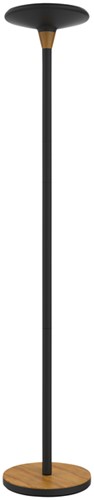 Vloerlamp Unilux Baly led bamboe zwart 1 Stuk