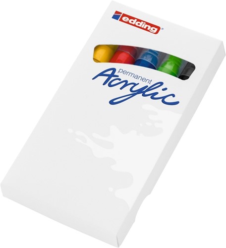 Acrylmarker edding e-5100 M basis assorti 5 Stuk-2