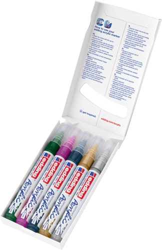 Acrylmarker edding e-5100 M metallic assorti 5st 5 Stuk-3