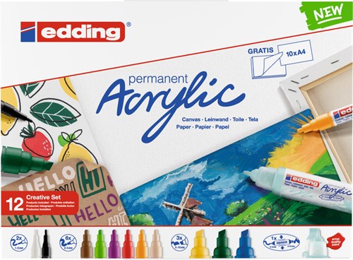 Acrylmarker edding starterskit groot creatief 1 Set