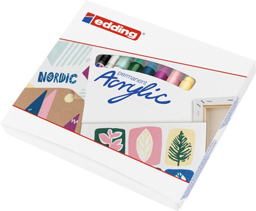 Acrylmarker edding starterskit klein Scandinavisch 1 Set-2