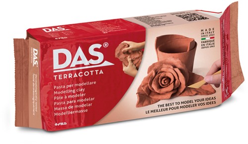 Boetseerklei DAS luchthardend 1000 gram terracotta 1 Stuk