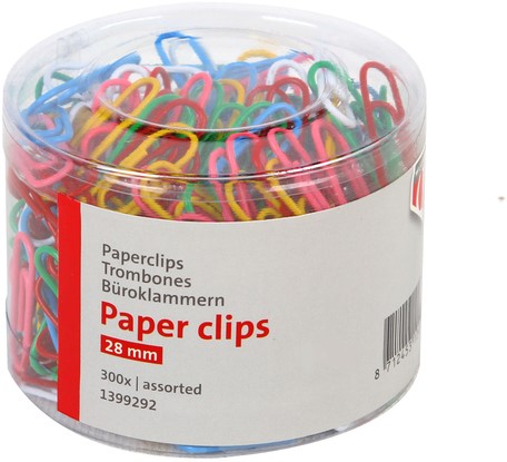 Paperclip Quantore 28mm assorti 300 stuks 300 Stuk