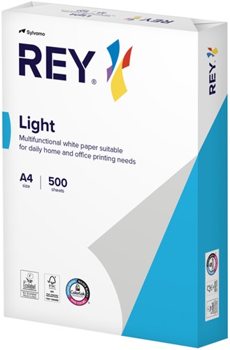 Kopieerpapier Rey Office Light A4 75gr wit 500 Vel
