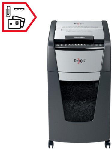 Papiervernietiger Rexel Optimum Auto 300X 4x26mm 1 Stuk-3