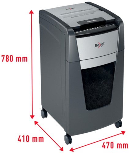 Papiervernietiger Rexel Optimum Auto 300X 4x26mm 1 Stuk-4