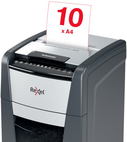 Papiervernietiger Rexel Optimum Auto 300X 4x26mm 1 Stuk-3