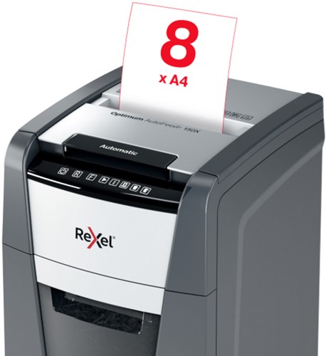 Papiervernietiger Rexel Optimum Auto 150X 4x28mm 1 Stuk-6
