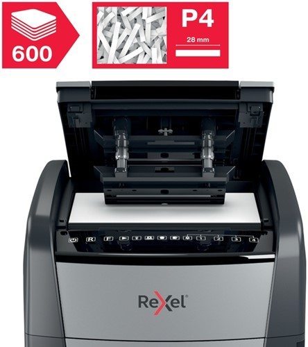 Papiervernietiger Rexel Optimum Auto 600X 4x30mm 1 Stuk-9