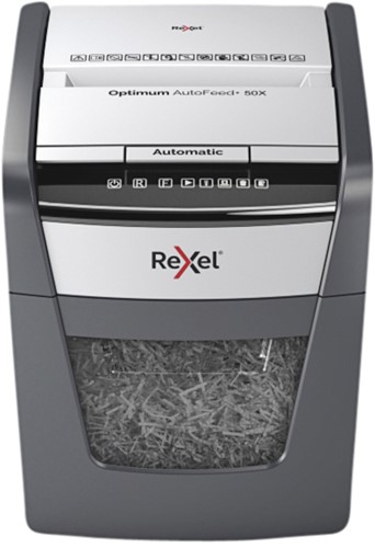 Papiervernietiger Rexel Optimum Auto 50X 4x28mm 1 Stuk