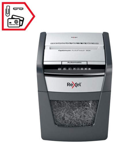 Papiervernietiger Rexel Optimum Auto 50X 4x28mm 1 Stuk-3