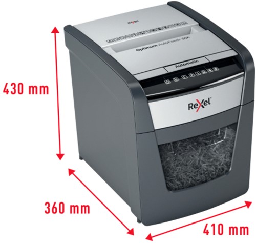 Papiervernietiger Rexel Optimum Auto 50X 4x28mm 1 Stuk-1