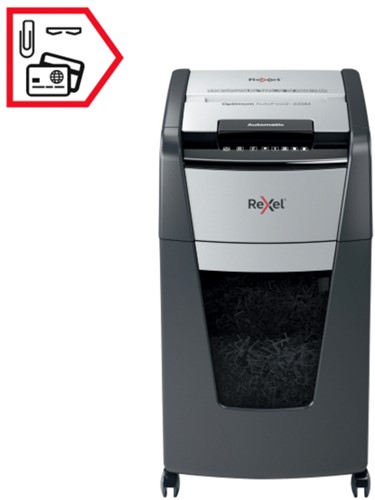 Papiervernietiger Rexel Optimum Auto 225M 2x15mm 1 Stuk-3