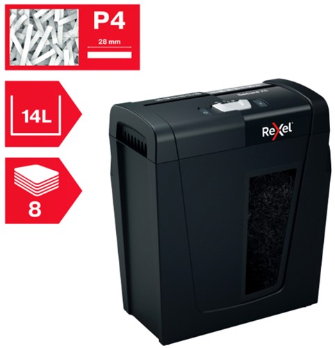 Papiervernietiger Rexel Secure X8 P4 4x40mm 1 Stuk-1