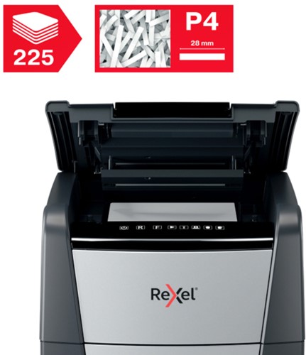 Papiervernietiger Rexel Optimum Auto 225X 4x26mm 1 Stuk-5