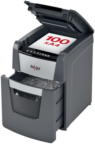 Papiervernietiger Rexel Optimum Auto 100M 2x15mm 1 Stuk-2