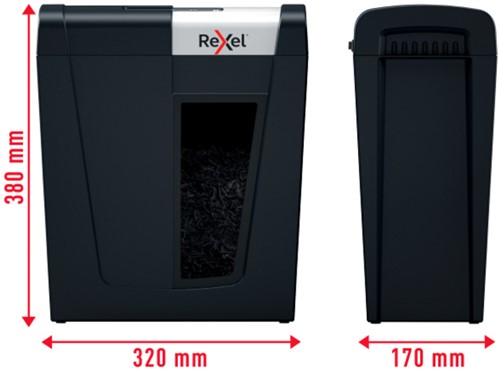Papiervernietiger Rexel Secure MC4 P5 2x15mm 1 Stuk-3