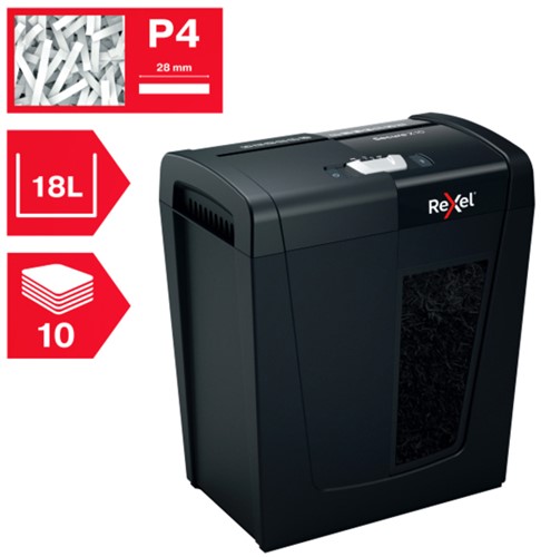 Papiervernietiger Rexel Secure X10 P4 4x40mm 1 Stuk-1