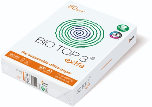 Kopieerpapier BioTop 3 A3 80gr naturel 500 Vel