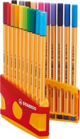 Fineliner STABILO point 88/20 etui gl/rd F assorti 20 Stuk-2