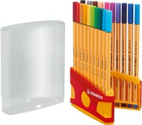 Fineliner STABILO point 88/20 etui gl/rd F assorti 20 Stuk-3