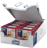 Pochette Tork Linstyle Premium 1laags rood 509604 50 Stuk-1