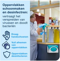 Reinigingsdoek Tork W8 Premium 1laags blauw 40 Vel-2