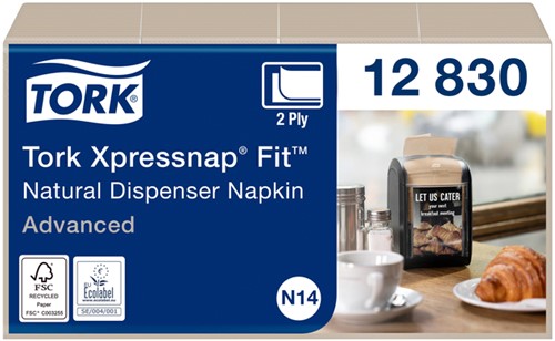 Servet Tork N14 Advanced multifold 2laags naturel 720 Stuk