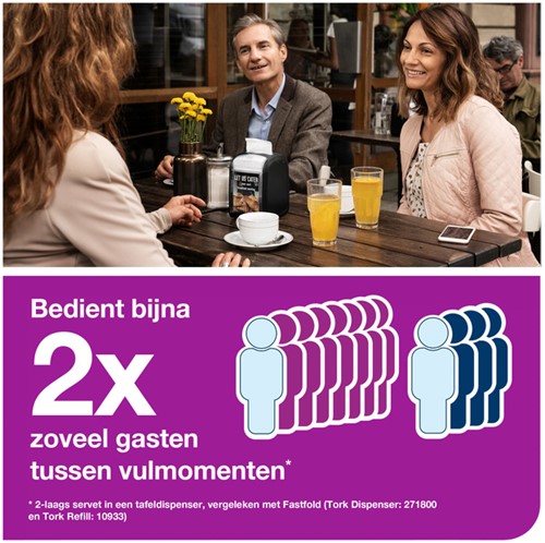 Servet Tork N14 Advanced multifold 2laags naturel 720 Stuk-3