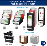 Servet Tork N4 Premium halvevouw 2laags naturel 1000 Stuk-3