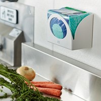 Reinigingsdoek Tork W8 Premium 1laags groen 40 Vel-6