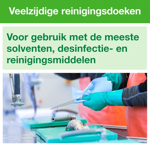 Reinigingsdoek Tork W8 Premium 1laags groen 40 Vel-3